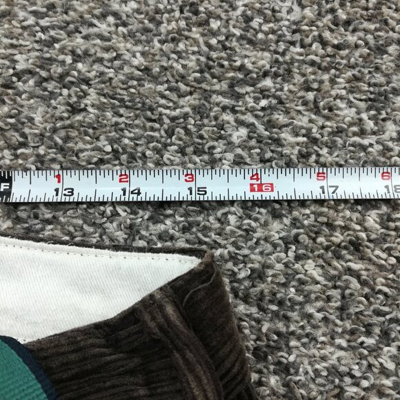 Abercrombie & Fitch Pants Corduroy Flat Front Drawstring Brown Mens 30x27 - Picture 7 of 10